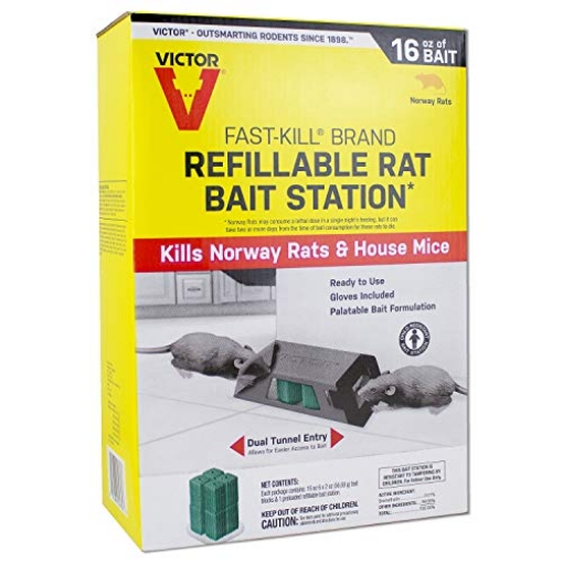 Picture of Victory Innovations Co. M930 Victor Fast-Kill Brand Refillable Rat Poison Bait Station – 8 Baits (EA)