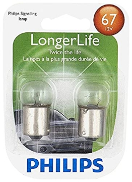 Picture of Philips Monitors 67LLB2 Philips Automotive Lighting 67 LongerLife Miniature Bulb, 2 Pack,67LLB2 (EA)