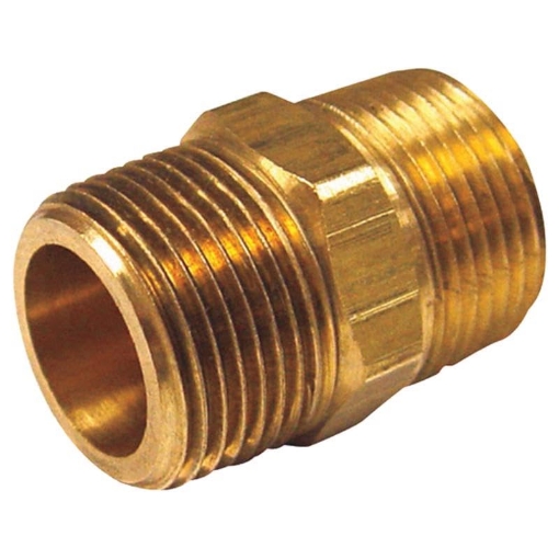 Picture of ACE TRADING - ZW 6JC101010721017 1/2 in. MPT X 1/4 in. D MPT Brass Reducing Hex Nipple (PK-5-EA)