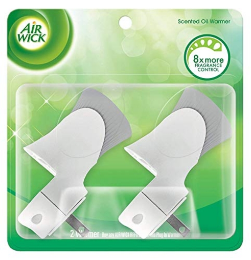 Picture of Air Wick 6233878048 Air Wick plug in Scented Oil Warmer, White, Essential Oils, Air Freshener, 2 Count (Pack of 1) (EA)