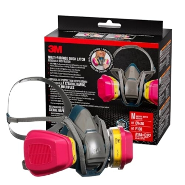 Picture of 3M 65023QLHA1C-PS 3M™ Multi-Purpose Quick Latch Reusable Respirator 65023QLH1-DC, OV/AG/P100, Mdm, 1-Fcpc, 1-pr of 60923 Crtrdg/Fltrs (EA)