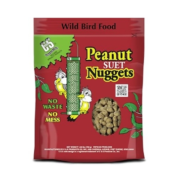 Picture of C AND S PRODUCTS CO INC P 100214178 C&S Peanut Suet Nuggets, Outdoor Wild Bird Food for Nuthatches, Woodpeckers and Chickadees, 27 Ounces (EA)