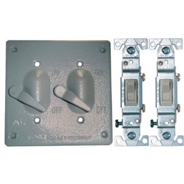 Picture of SIGMA ENGINEERED SOLUTIONS 14219 Sigma Electric Square Metal 2 gang Toggle Switch and Cover For Wet Locations (EA)