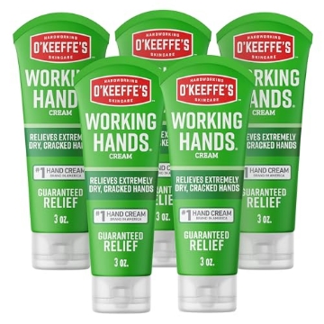 Picture of GOR GORK0290001 O'Keeffe's Working Hands Hand Cream for Extreme Dryness - 3 oz Tube (5 Pack) - Repairing Skincare for Cracked, Dry Hands (PK-5-EA)