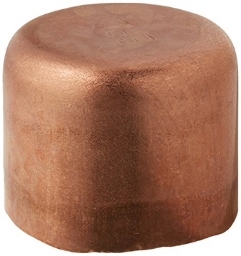 Picture of NIBCO INC W01850D Elkhart 30626 Epc Tube Cap, 1/2 in, Sweat/Solder, Wrot, Copper (EA)