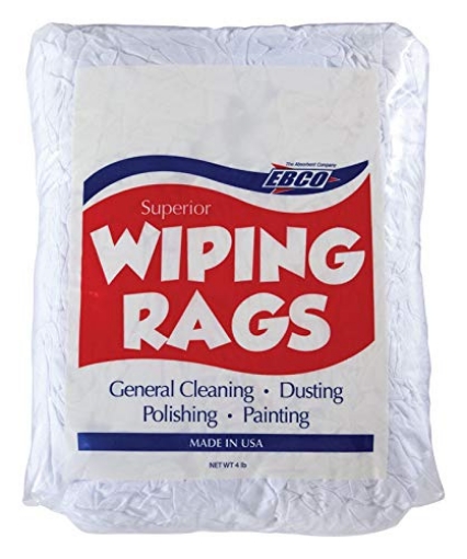 Picture of SUPERIOR WIPING RAGS 77-4P E Butterworth & Co Cotton Rags Wht 4# (EA)