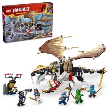 Picture of Lego 71809 LEGO NINJAGO Egalt The Master Dragon Action Figure, Hero Toy Battle Set with 5 Ninja Minifigures for Group or Independent Play, Dragon Toy Gift Idea for Boys and Girls Ages 8 and Up, 71809 (EA)