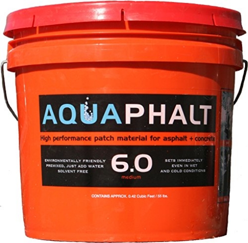 Picture of ROADSTONE PRODUCTION LLC AQUAPHALT 6.0 Aquaphalt 6.0 Permanent Asphalt Repair for potholes, driveways, and roads - Bucket (EA)