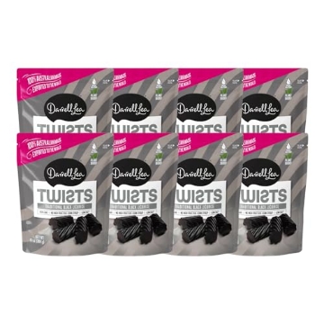 Picture of DL DISTRIBUTION LLC 20130 Darrell Lea Traditional Black Twists Licorice, Non GMO, Low Fat, 10 Ounces (Pack Of 8) (PK-8-EA)