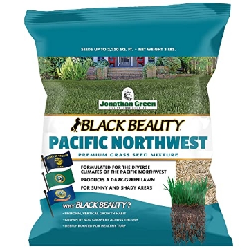 Picture of JONATHAN GREEN & SONS INC 10364 Jonathan Green (10365) Black Beauty Pacific Northwest Grass Seed Mixture (Made for Washington, Oregon, and Idaho) - Cool Season Lawn Seed (3 lb) (EA)