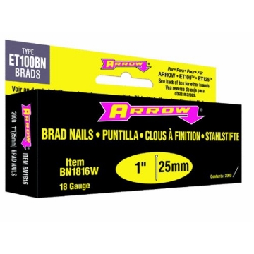 Picture of ARROW FASTENER CO LLC BN1816WCS-4 Arrow Fastener BN1816W 1-Inch White 18 Gauge Brads (EA)