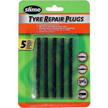 Picture of Slime 20252 Slime 20252 Tire Repair Plugs Strings, ACT, Mowers, Wheelbarrows, 7-ply, 4in, 5 Count (EA)