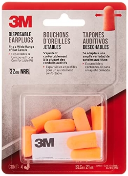 Picture of 3M 92050H4-DC 3M Safety 3M 92050-00000T Disposable Earplugs, 4-Pair, Yellow (EA)