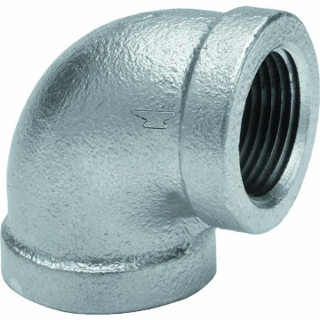 Picture of ANVIL INTERNATIONAL 8700124301 Anvil 8700124301, Malleable Iron Pipe Fitting, 90 Degree Elbow, 1-1/4" NPT Female, Galvanized Finish (EA)