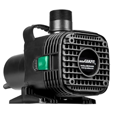 Picture of LITTLE GIANT LADDER SYSTEMS LLC 566726 Little Giant F30-4000 115-Volt, 4060 GPH Wet Rotor Pump with 20-Ft. Cord for ponds up to 4000 Gallons, Black, 566726 (EA)