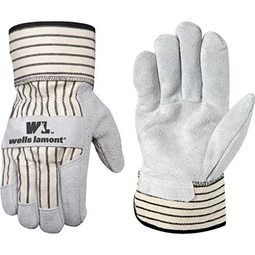 Picture of WELLS LAMONT 4000XL-NEW Wells Lamont Men's Heavy Duty Leather Palm Work Gloves with Safety Cuff, X-Large (4000XL) (EA)