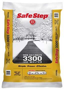 Picture of SAFE HOMES INTERNATIONAL INC CMW806653 Safe Step Rock Salt Ice Melter Sodium Chloride (Rock Salt) Melts Ice Down to 5 F / -15 C 50 Lbs. (BG)