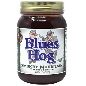 Picture of BLUES HOG LLC CP90795.06 Blues Hog Smokey Mountain Barbeque Sauce, Natural Hickory Smoke BBQ Sauce Gluten-Free, Made in the USA, 19 oz (EA)