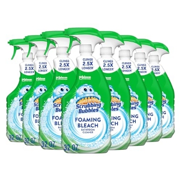 Picture of JOHNSON SC & SONS INC 70809 Scrubbing Bubbles Foaming Bleach Bathroom and Shower Cleaner Spray, Helps Erase Mold & Mildew, 32oz (Pack of 8) (PK-8-EA)