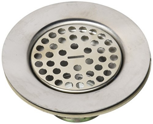 Picture of THE KEENEY MANUFACTURING COMPANY 1376PC Keeney 1376PC Wide Flange Strainer Stainless Steel Grid, 4-1/2", Polished Chrome (EA)
