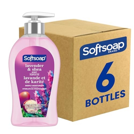 Picture of SOFTSOAP CPCUS07058A Softsoap Lavender & Shea Scent Liquid Hand Soap, Moisturizing Liquid Hand Soap, 11.25 Ounce, 6 Pack (PK-6-EA)