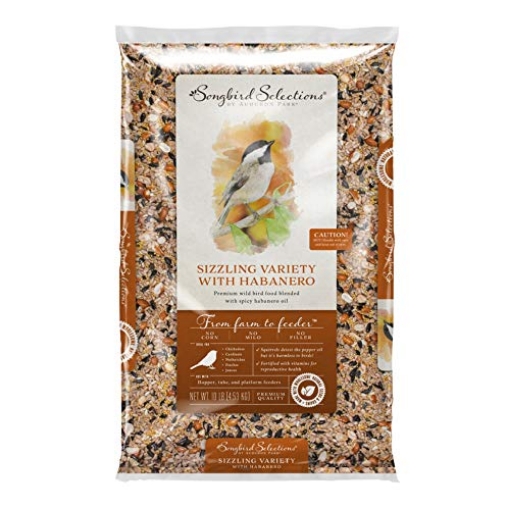 Picture of SONGBIRD SELECTIONS 13637 Global Harvest Foods+Songbird+Selections+Chickadee+and+Nuthatch+Bird+Seed+Striped+Sunflower+Seed+-+Case+of%3a+1%3b (EA)