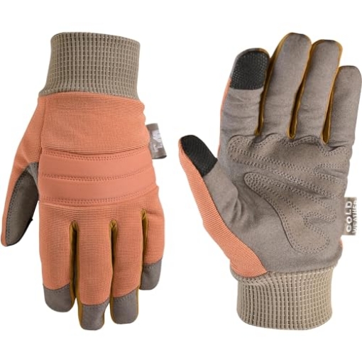 Picture of WELLS LAMONT 7808DM Wells Lamont Women's Winter Gloves, Fleece-Lined Touchscreen Cold Weather Gloves, Desert Sunset, Medium (7808DM) (EA)