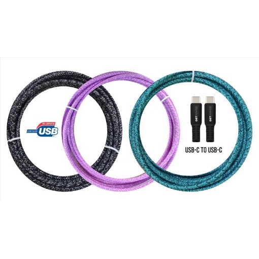 Picture of Boss Products Usa Llc GP-XL-BRDC-C ARIES MFG GP-XL-BRDC-C USB-C to USB-C Power Delivery Charging Cable, 10 Ft. - Quantity 12 (EA)