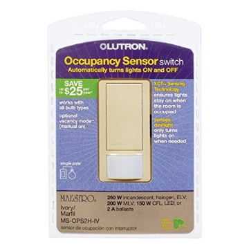 Picture of LUTRON ELECTRONICS CO MS-OPS2H-IV Lutron CECOMINOD010625 Ivory Maestro OCC Sensor Sp (EA)