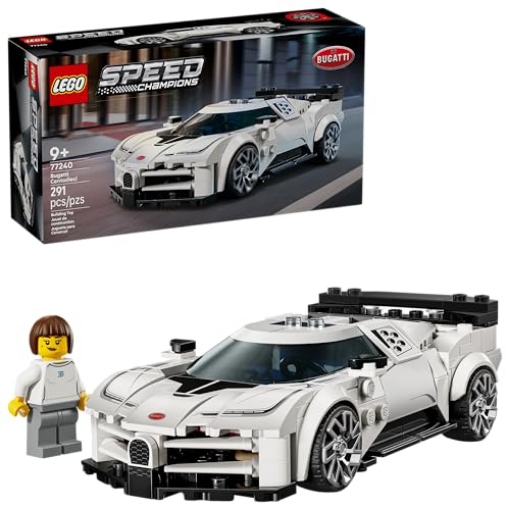 Picture of Lego 77240 LEGO Speed Champions Bugatti Centodieci Hyper Sports Car Toy - Model Kit & Pretend Play Toy for Boys & Girls, Ages 9+ - Italian Model Car Kit for Racing Fans - Gift Idea for Birthdays - 77240 (EA)