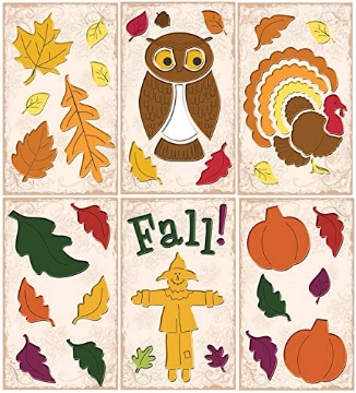 Picture of IG DESIGN GROUP AMERICAS INC IG128262 Impact Innovations Harvest Gel Clings Fall Decor - Case Of: 24 (PK-24-EA)