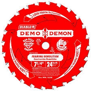 Picture of Diablo D0724DA DIABLO D0724DA 7-1/4" X 24 Tooth Framing/Deconstruction Circular Saw Blade 5 Pack (PK-10-EA)