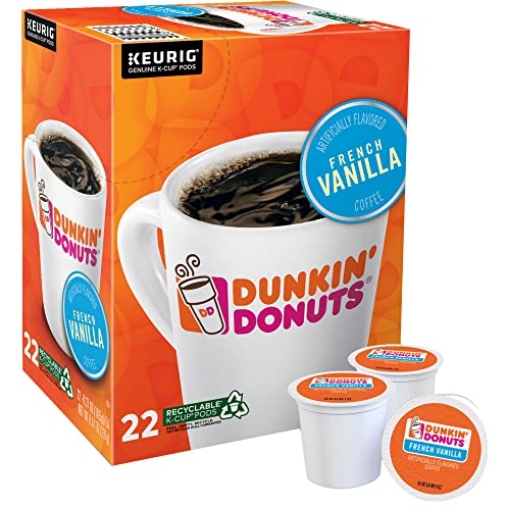 Picture of KEURIG GREEN MOUNTAIN INC GMT1268 Dunkin' French Vanilla Flavored Coffee, 22 Keurig K-Cup Pods (BX)