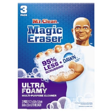 Picture of Mr Clean Car Wash Systems 80768098 Mr. Clean Magic Eraser Ultra Foamy Multi Purpose Cleaner, 3ct (PK-6-EA)