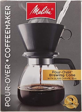 Picture of Melitta USA 640616 Melitta 52 oz. Pour-Over Coffee Brewer with Glass Carafe, Black (EA)