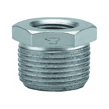 Picture of ANVIL INTERNATIONAL 8700130555 Anvil 8700130555, Steel Pipe Fitting, Hex Bushing, 1/2" NPT Male x 3/8" NPT Female, Galvanized Finish (EA)