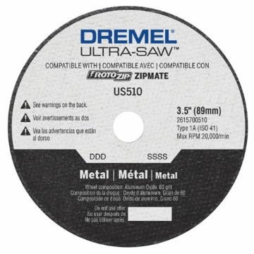 Picture of DREMEL(R) US510-01 Dremel US510-01 Ultra-Saw 4 in. Premium Carbide Wood and Plastic Cutting Wheel (EA)