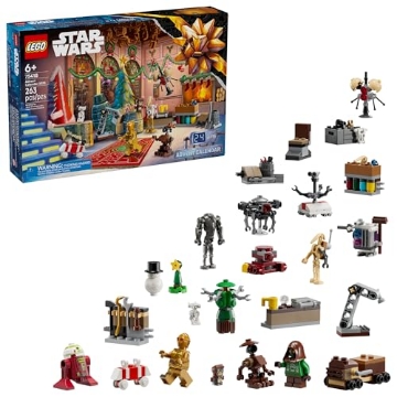 Picture of Lego 75418 LEGO Star Wars Advent Calendar 2025 Kids Toy - Holiday Countdown Playset with 24 Toys for Boys & Girls, Ages 6+ - Includes C-3PO & BB-8 Minifigures - Star Wars Gift Idea for Christmas - 75418 (EA)