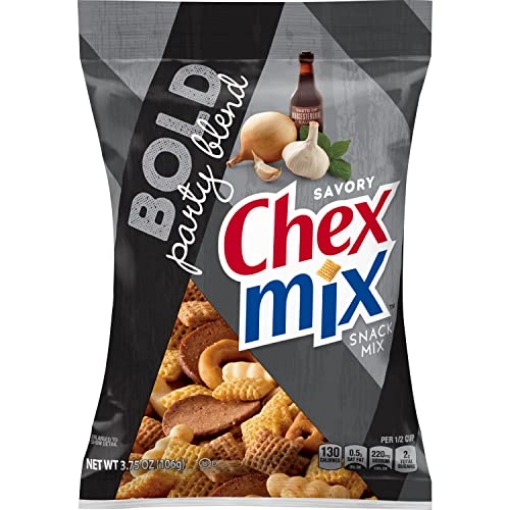 Picture of GNM 693414 Chex Mix Snack Mix, Savory Bold Party Blend, 3.75 oz Bag (PK-8-EA)