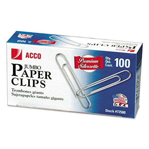 Picture of ACCO Brands Corporation A7072500G ACCO Premium Paper Clips (PACK-10-PK-1000-EA)