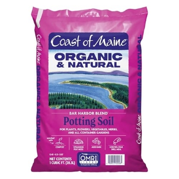 Picture of Coast Cutlery Co BH1000 Coast of Maine Organic & Natural Bar Harbor Blend Potting Soil - Organic Soil w/Perlite for Enhanced Drainage & Aeration - for Flowers, Herbs & Veggies, Floral Baskets & Container Gardening (1CF) (EA)