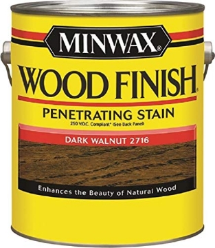 Picture of Minwax 710810000 Minwax Wood Finish Semi-Transparent Dark Walnut Oil-Based Wood Stain 1 gal. (PK-2-EA)