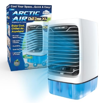 Picture of ARCTIC AIR AAXLN-MC2 Arctic Air Chill Zone XL Evaporative Cooler with Oscillating Fan, Auto-Off Timer, Portable Fan with 4 Adjustable Speeds, 16-Hour Cooling Fan for Bedroom, Living Room, Office & More,White (EA)