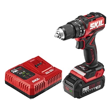 Picture of Skil HD6294B-10 Skil PWR CORE 20 Brushless 20V 1/2 in. Compact 3-in-1 Hammer Drill Kit with 1/2'' Single-Sleeve, Keyless Chuck & LED Worklight Includes 2.0Ah Battery and PWR Jump Charger - HD6294B-10 (EA)