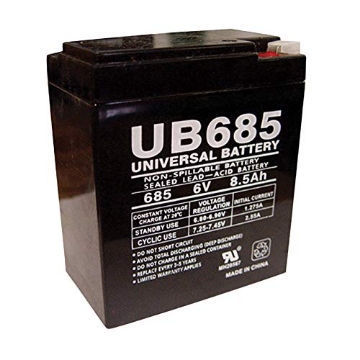 Picture of UPG 86491 UPG 8.5 CCA 6 Volt Lead Acid Automotive Battery - Total Qty: 2 (PK-2-EA)