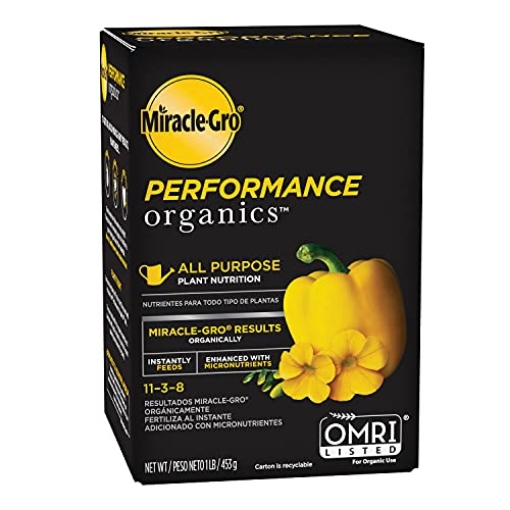 Picture of Miracle Gro 3003310 Miracle-Gro Performance Organics All Purpose Plant Nutrition, 1 lb. - All Natural Plant Food For Vegetables, Flowers and Herbs - Apply Every 7 Days For Best Results - Feeds up to 200 sq. ft. (EA)