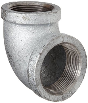 Picture of ANVIL INTERNATIONAL 8700125407 Anvil 8700125407, Malleable Iron Pipe Fitting, 90 Degree Elbow, 3/4" x 1/2" NPT Female, Galvanized Finish (EA)