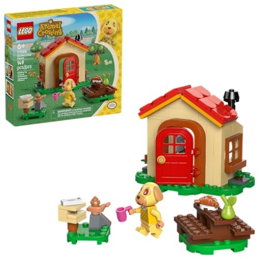 Picture of Lego 77058 LEGO Animal Crossing Goldie’s Cozy House Building Toy - Pretend Play Set for Girls & Boys, Ages 6+ W/Dog Minifigure - Building Blocks Toy for Kids - Gift Idea for Birthdays & Video Game Fans - 77058 (EA)