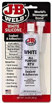 Picture of J B Weld 31312 J-B Weld 31312 White All-Purpose RTV Silicone Sealant and Adhesive - 3 oz. (EA)