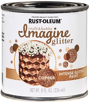 Picture of Rustoleum 349201 Rust-Oleum 349201 Imagine Craft & Hobby Intense Glitter Paint, 8 Oz, Copper (PK-4-EA)